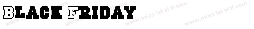 Black Friday字体转换